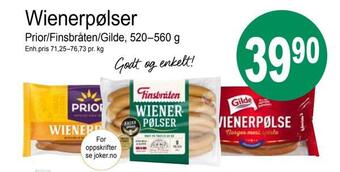 Joker Wienerpølser tilbud