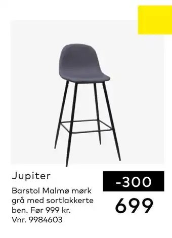 Skeidar Jupiter barstol tilbud