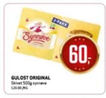 Bunnpris Gulost Original tilbud