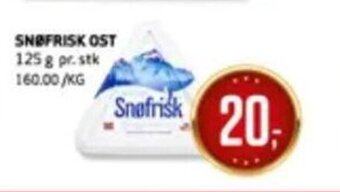 Bunnpris Snøfrisk Ost tilbud