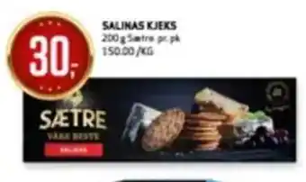 Bunnpris Salinas Kjeks tilbud