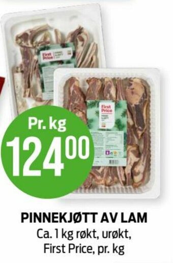 Kiwi Pinnekjøtt Av Lam First Price tilbud