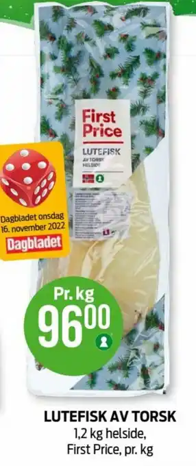 Kiwi Lutefisk Av Torsk First Price tilbud
