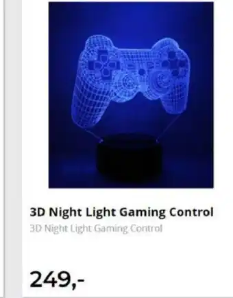 3D Night Light Gaming Control