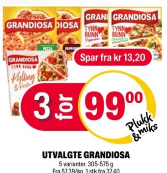 Coop Extra Grandiosa pizza tilbud