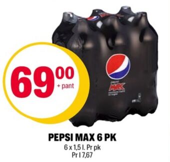 Coop Extra Pepsi max brus tilbud