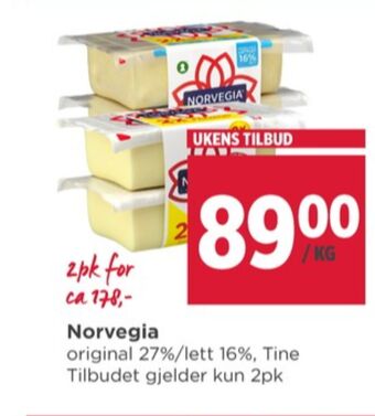 Meny Norvegia skæreost tilbud