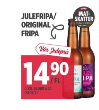 Meny Fripa øl tilbud