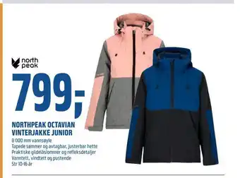 Coop Obs Northpeak octavian vinterjakke junior tilbud