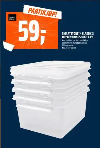 Coop Obs Smartstore™ classic 2 oppbevaringsboks 4 pk tilbud