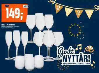 Coop Obs Glass 4 pk fra brimi tilbud
