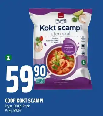 Coop Obs Coop kokt scampi tilbud