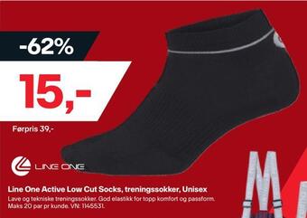 XXL Sport Line one active low cut socks, treningssokker, unisex tilbud