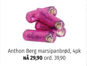Nille Anthon berg marsipanbrød tilbud