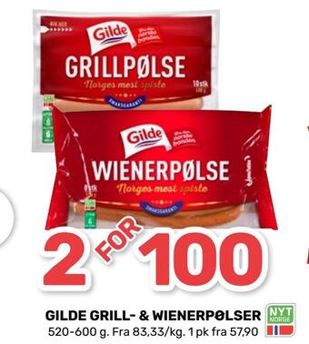 Matkroken Gilde grill- & wienerpølser tilbud