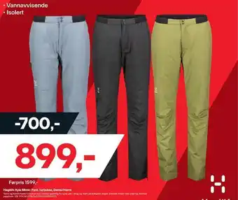 XXL Sport Haglöfs kyla mimic pant, turbukse, dame/herre tilbud