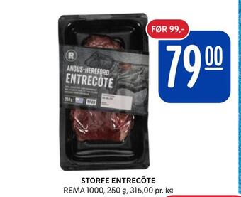 Rema 1000 Storfe entrecôte tilbud