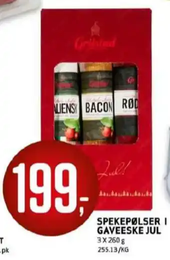 Bunnpris Grilstad spekepølse tilbud