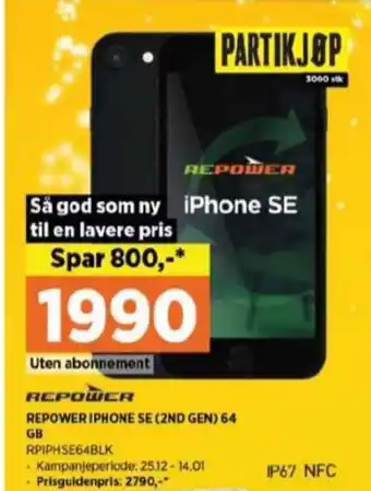 POWER Apple iphone se mobiltelefon tilbud