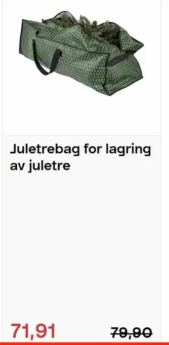 Clas Ohlson Juletrebag For Lagring Av Juletre tilbud