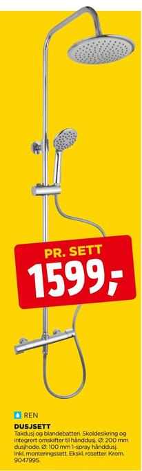 jem & fix Dusjsett tilbud