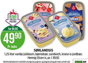 Kiwi Sørlandsis tilbud
