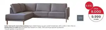 Møbelringen Gabor hjørnesofa med endeavslutning tilbud