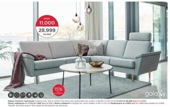 Møbelringen Galaxy comfort+ hjørnesofa tilbud