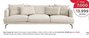 Møbelringen Kos 3-seter xl tilbud