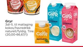 Meny Gryr tilbud