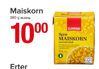 Spar Maiskorn tilbud
