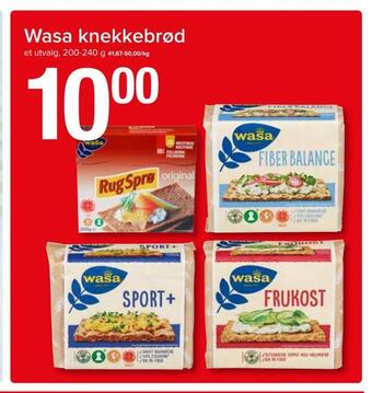 Spar Wasa knekkebrød tilbud