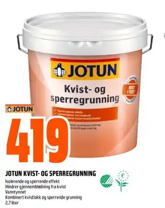 Obs Bygg Jotun Kvist-Og Sperregrunning tilbud