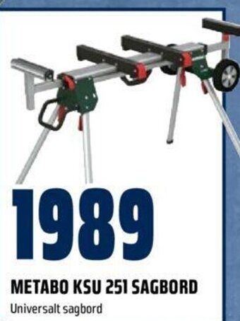Obs Bygg Metabo KSU 251 sagbord tilbud