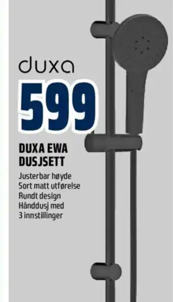 Obs Bygg Duxa Ewa Dusjsett tilbud