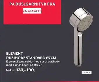 Comfort Element dusjhode standard ø7cm tilbud