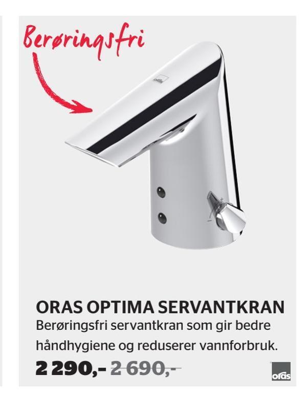 Comfort Oras optima servantkran tilbud