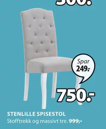 JYSK Stenlille spisestol tilbud