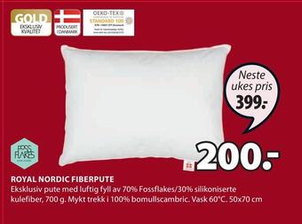 JYSK Royal nordic fiberpute tilbud