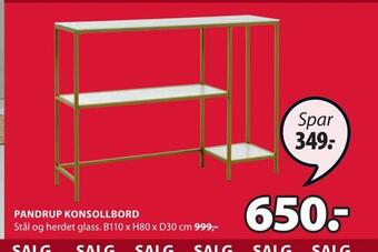 JYSK Pandrup konsollbord tilbud