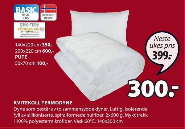 JYSK Kvitekoll termodyne tilbud