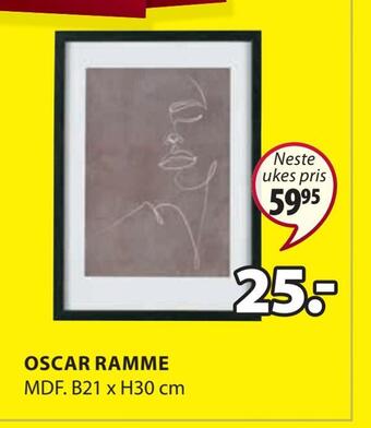 JYSK Oscar ramme tilbud