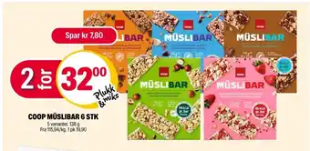 Coop Extra Coop müslibar tilbud