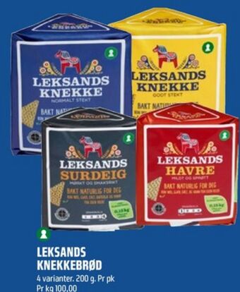 Coop Obs Leksands knekkebrød tilbud