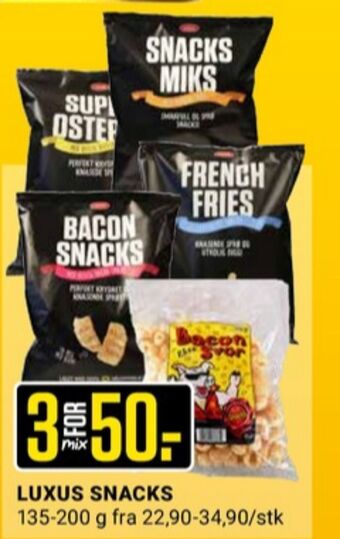 Europris Luxus snacks tilbud