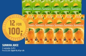 Coop Obs Sunniva juice tilbud