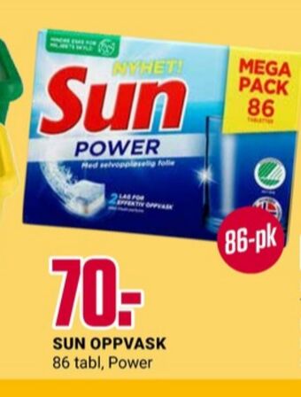 Europris Sun maskinoppvask - tabs tilbud