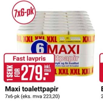 Europris Maxi toalettpapir tilbud