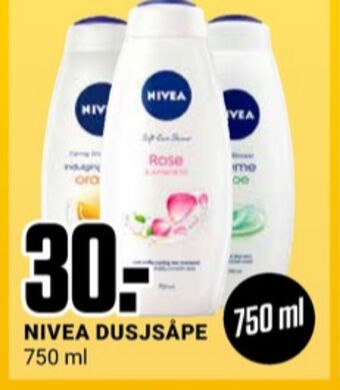 Europris Nivea dusjsåpe tilbud