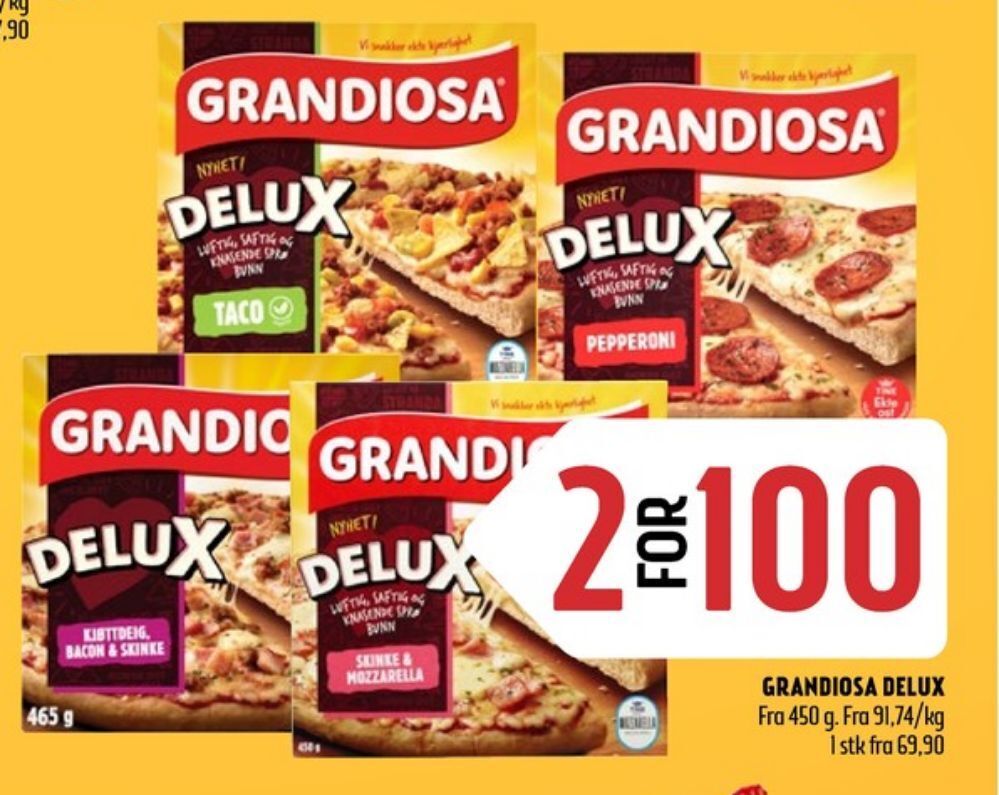 Coop Prix Grandiosa pizza tilbud